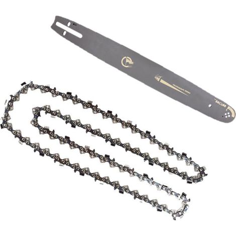 Kettensatz 50 cm, 20-Zoll-Führungsschiene + 2 x 76-gliedrige Ketten für Kettensäge A (1/5)