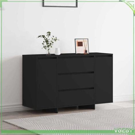 Buffet - 3333907 - Noir - Bois d'ingénierie - 120 x 41 x 75 cm (1/5)