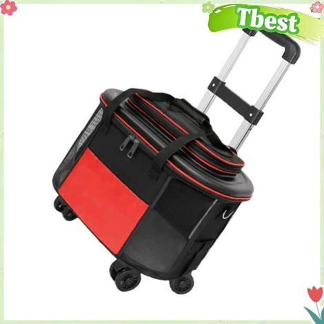 Tbest Transporteur pour chat avec roues Boîtier de chariot Portable pour animaux de compagnie, animalerie promenade Verte Rouge (1/5)