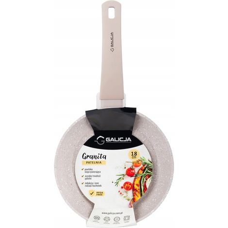 Padella antiaderente 18cm beige GRANITA (1/5)