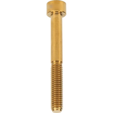 Vis bielle de direction vélo M6x50mm en alliage de titane doré pour équipement cyclisme extérieur