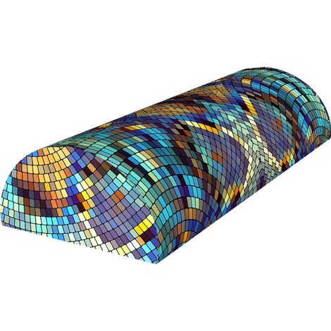 Cuscino a mezzo bolster Barcelona 10x40 cm - ergonomico, con memory foam, per schiena, collo e collo, decorativo - Bertoni (1/5)