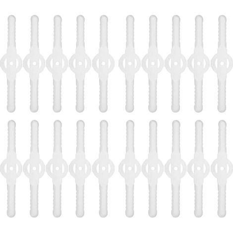 20-teiliges Set aus Kunststoff-Rasentrimmerklingen, Rasenmäherzubehör, Rasenmähermesser, Gartengerät für Rasenmäher (1/5)