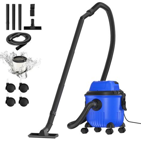 Aspirateur Industriel à Support et Sec de 4800W, Aspiration Injuste, Sans Sac, 16Kpa, Capacité de 15 Litres, 4 Roulettes (1/5)