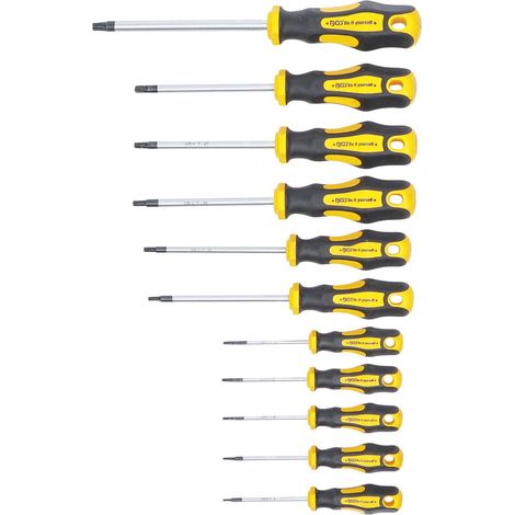 TOURNEVIS TORX ASSORTIMENT T6-7-8-9-10-15-20-25-27-30-40 BGS DIY