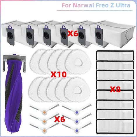 Filtre pour aspirateur brosse pour aspirateur Filtre de brosse pour aspirateur filtre de Freo Z Ultra Aspirateur Main Roller Side Brosse Couvercle HEPA Filtre Serpillière Cloth Dust Bags Accessor (1/5)