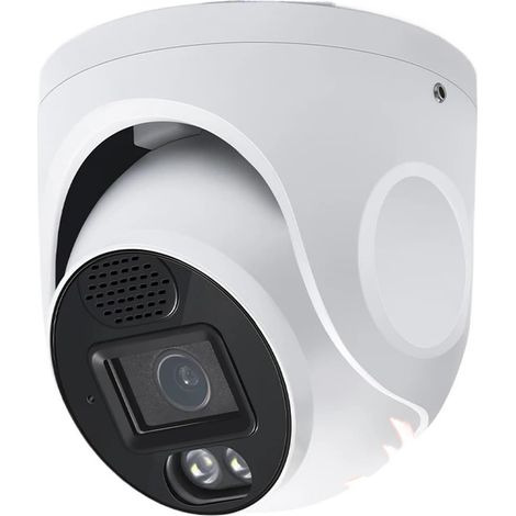 Caméra IP PoE 4K 4/8 MP, Grand Angle 2,8 mm, Vision Nocturne, boîtier métallique antivandale, for système de sécurité NVR(4MP POE(48V) Metal) (1/5)