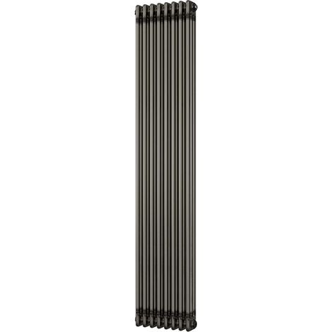 Alpha - Raw Metal Vertical Column Radiator H1800mm x W376mm 3 Column