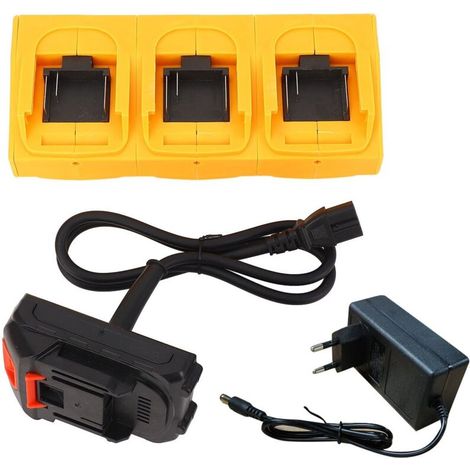 Convertisseur de Prise de Batterie, 6 Interfaces, Adaptateur D'outil électrique pour Batterie Li 21V, Tronçonneuse, Lave-auto, Ventilateur, Tondeuse, Ciseaux électriques (Prise UE) (1/5)