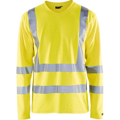 Blakläder Warnschutz Longsleeve, gelb, Unisex-Größe: 2XL