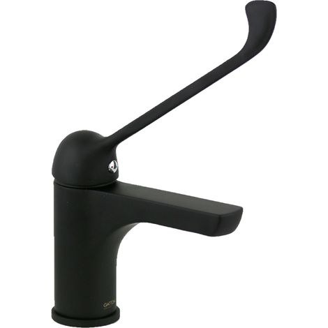 Mitigeur monotrou avec levier clinique en noir mat Gattoni 5004650NO.LC Noir mat (1/3)