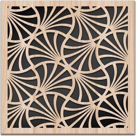 CAMPANE - Quadro arredo LASERCUT composito Legno e PVC - Misura: 40x40 cm (1/4)
