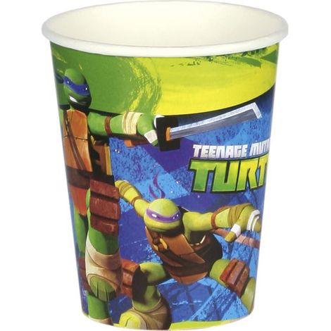 Tazze delle Tartarughe Ninja, confezione da 8 pezzi.