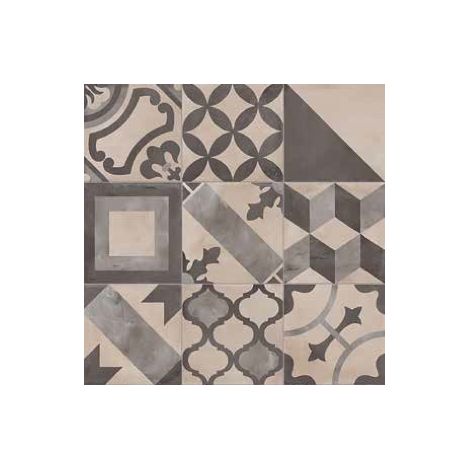 Carrelage sol / mur effet ciment 20x20 cm TERRA MIX PATCHWORK (vendu par boite de 1,20m2) (1/5)