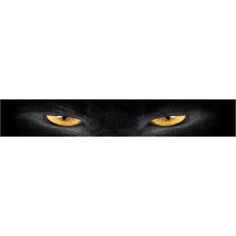 Jeffergarden Autocollant décoratif 3D pour pare-brise avant et pare-soleil arrière de voiture, motif œil de chat (1/5)