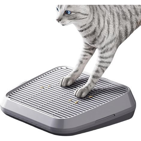 Marchepied pour bac à litière pour chat, tapis de piège à litière, rampe pour chats, double couche antidérapante et anti-traces, fournitures de nettoyage surélevées faciles pour l'intérieur et l'extér (1/5)