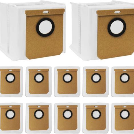 12 paquetes de accesorios compatibles con las aspiradoras robot Eufy L50/L60/H9, incluyendo bolsas de tela para polvo Conga 8290/15090. (1/5)