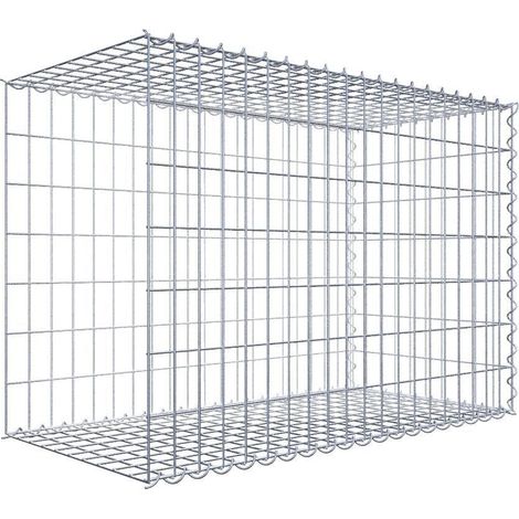 Gabiondeco - Gabion - Element de prolongation en longueur 100 cm x 70 cm x 50 cm (L x H x P). maille 5 x 10 cm. Spirale. Avert.: il manque une grille - Made in Germany (1/5)