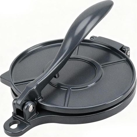 Tortillapresse, Quesadilla Maker 16,5 cm, robuste Empanada Presse, Küchen Tortilla Maker aus Aluminium, für Tortillas, Tacos, Quesadillas, Pizzen