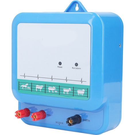 Clôture électrique agricole de 3 à 40 km, 12 V CC, à impulsions, pour la protection contre les animaux sauvages, système d'alarme CN 180-240 V CC (1/5)