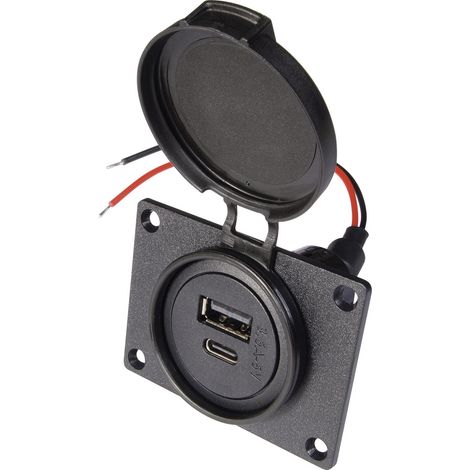 ProCar Power USB C/A Doppelsteckdose Belastbarkeit Strom max.=3.6 A   12 V, 24 V