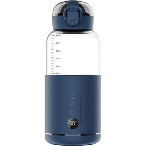 Chauffe-Eau portatif,Chauffe-Eau Portable pour Formule bébé Capacité de 300ML,Chauffe biberon Nomade sans Fil,Facile à Transporter (1/4)