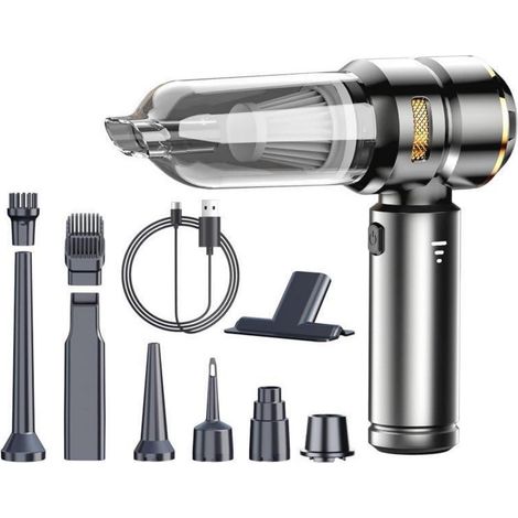 Akku-Handstaubsauger 25000Pa, 4-in-1 mit HEPA-Filter, Schwarz (1/5)