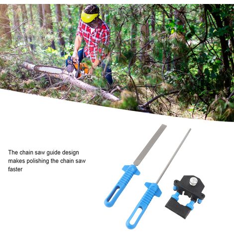 Kit d'affûtage rapide pour tronçonneuse 3/16" 325" avec lime et guide de montage (1/5)