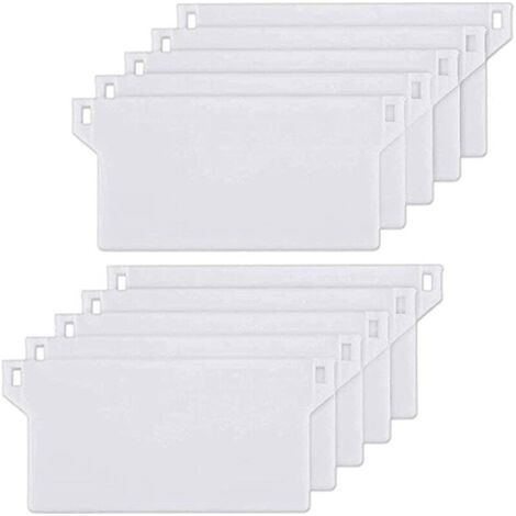 10pcs Plaque de Lestage Store Californien Poids Lest Stores Verticaux Plaque Lestage Store Lamelle Verticale 127mm Pièce Rechange Blanche (1/5)