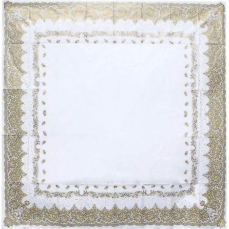 1 nappe jetable pour tables rondes