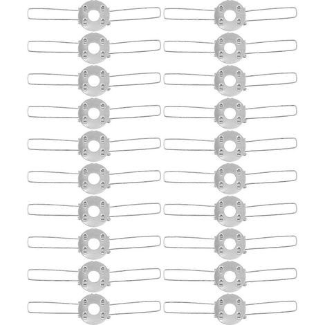 Lot de 20 clips de fixation pour abat-jour, boucles de fixation en forme de lampe, accessoires d'éclairage DIY (1/5)