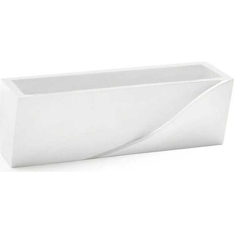 Applique murale rectangulaire en plâtre Intaglio double LED G9 (1/5)