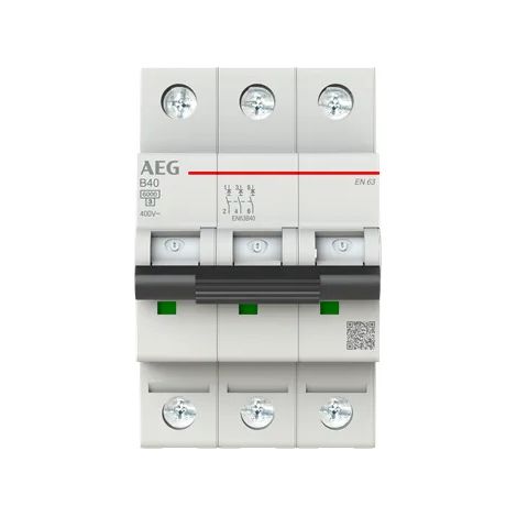 Interrupteur aeg en63b40 40a 3 phases