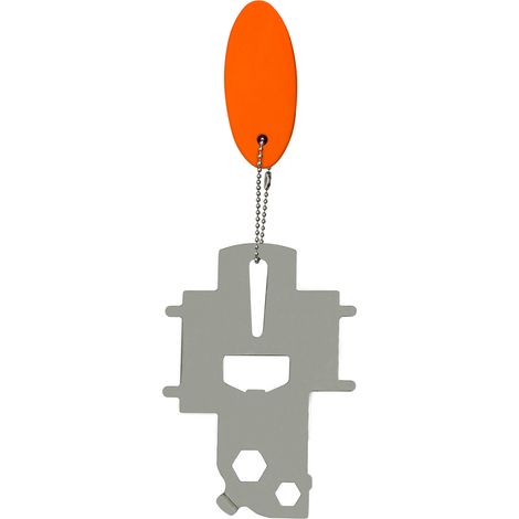 Marine hardware yacht accessories wrenches multi-tools 304 stainless steel hooks, ring pins, key accessories - keys + float keychains - stainless steel (1/3)