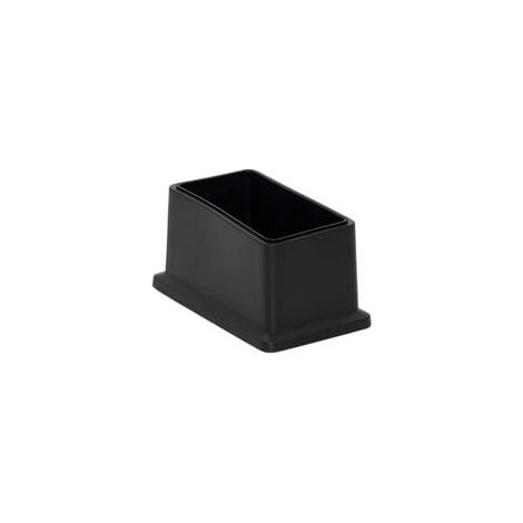 8 Stück rechteckige, nicht abfärbende PVC-Stuhlbeinkappen – Bodenschutz, 25 x 50 mm (1 Zoll x 2 Zoll)
