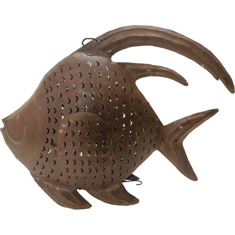 Grand bougeoir décoratif en forme de poisson pour un éclairage créatif et original dans votre maison, idéal pour cadeaux et décoration d'événements.