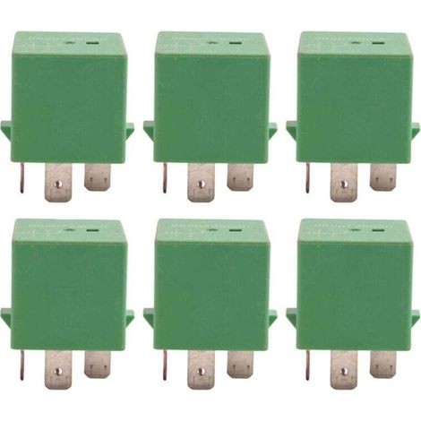 Relé de ventilador de radiador de 5 pines, 12 V, 35 A, color verde, compatible con 206, 207, 306, 307, 406, 407 y 807 -Crezuo