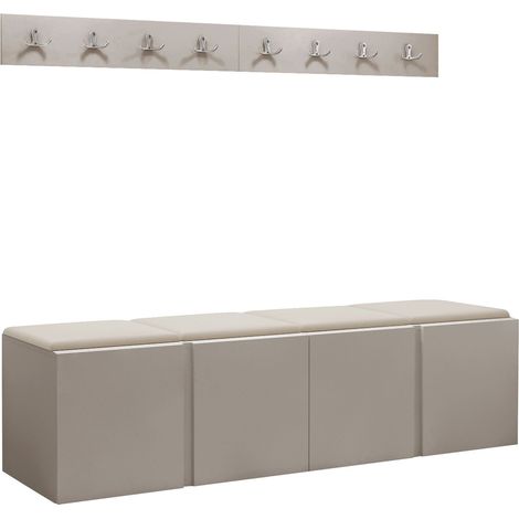 Conjunto para recibidor Pinis VII, Cachemira, 0x0x0cm, Tapiz, Aglomerado laminado, Colocada, Montada en la pared
