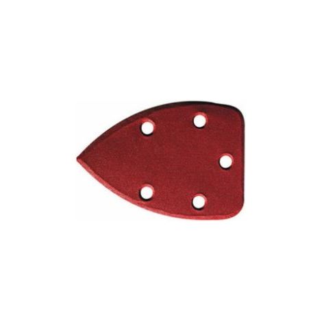 Set 5 ricambi carta abrasiva a goccia 100x140mm grana 120 supporto in