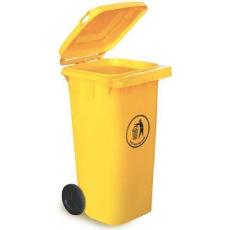 Poubelle Bleu en Polypropylène, 120L ( Prix pour 1 )