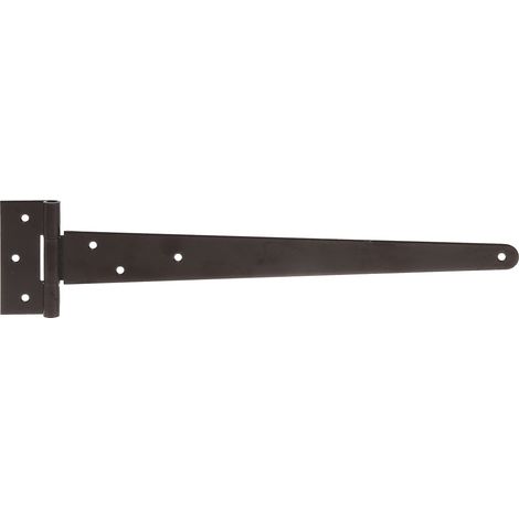 Penture Anglaise Noire 400mm Robustesse Et Style Traditionnel Noir Mat - Alberts