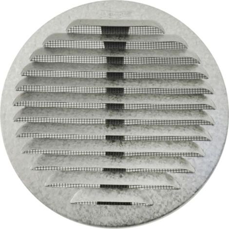 GRIGLIA TONDA IN METALLO CON MOLLE E RETE D.80-140 MM Alluminio Bianco