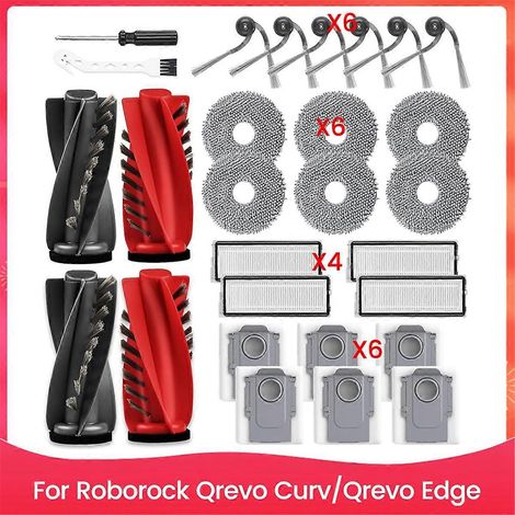 Bürstenfilter-Staubbeutel- und Wischmopp-Set für Qrevo Curv Qrevo-- (1/5)