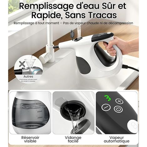 Portable Steam Cleaner, Instant Heating in 3 Seconds (1/4)