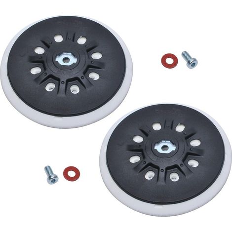150mm 8-hole sanding pad compatible with Bosch ETS 150, ETS EC 150, LEX 150, WTS 150/7 orbital sanders 498987 (soft), 2 pieces (1/4)