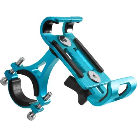 Soporte para teléfono, aleación de aluminio, rotación de 360°, manillar de bicicleta/moto, 3,5-6,5 pulgadas (1/5)