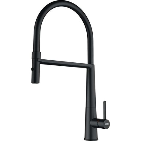Franke Icon. Tipo di beccuccio: Estraibile, Colore del prodotto: Nero, Materiale del rubinetto: Ottone. Altezza (max): 45,6 cm - 115.0690.598 (1/5)