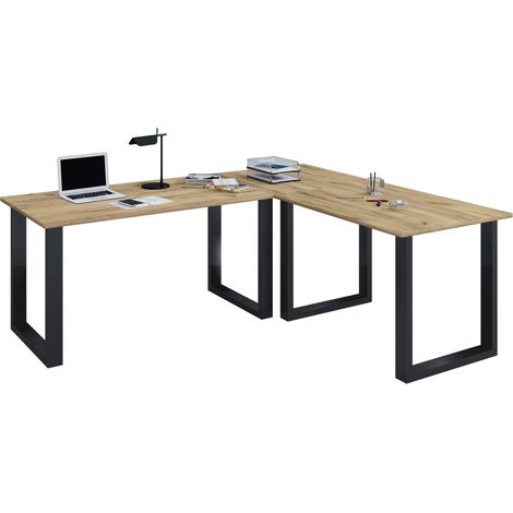 Escritorio de esquina de U Desk 220x160x80 76x220x160 - VCM