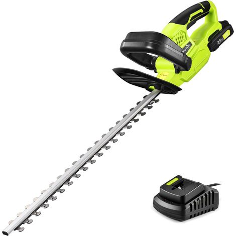 Taille Haie Batterie sans Fil 20V, Léger 2,15 kg, Longueur de Coupe 55 cm, Ø 14 mm, Double Action 2800 SPM, Faible Vibration, Taille-Haie Électrique pour Jardin Haies Arbustes Buissons (1/5)