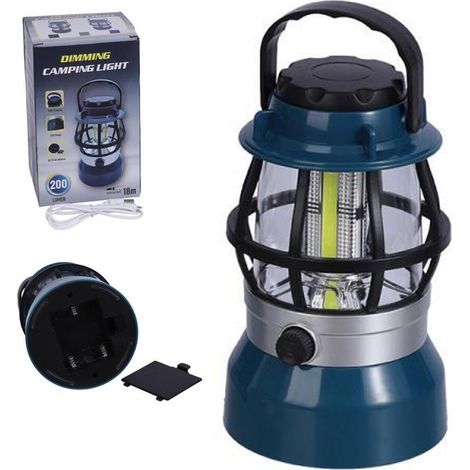 Lanterna Lampada Solare Da Campeggio Ricaricabile Luce Led Emergenza Dimmerabile (1/4)